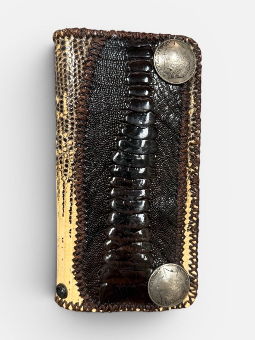 Cobra Japan Exotic Stingray Leather Wallet Handmade Bifold Collector Piece